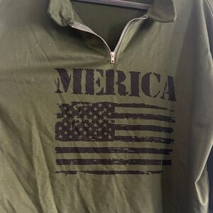 Olive Green 'Merica Women's Jacket